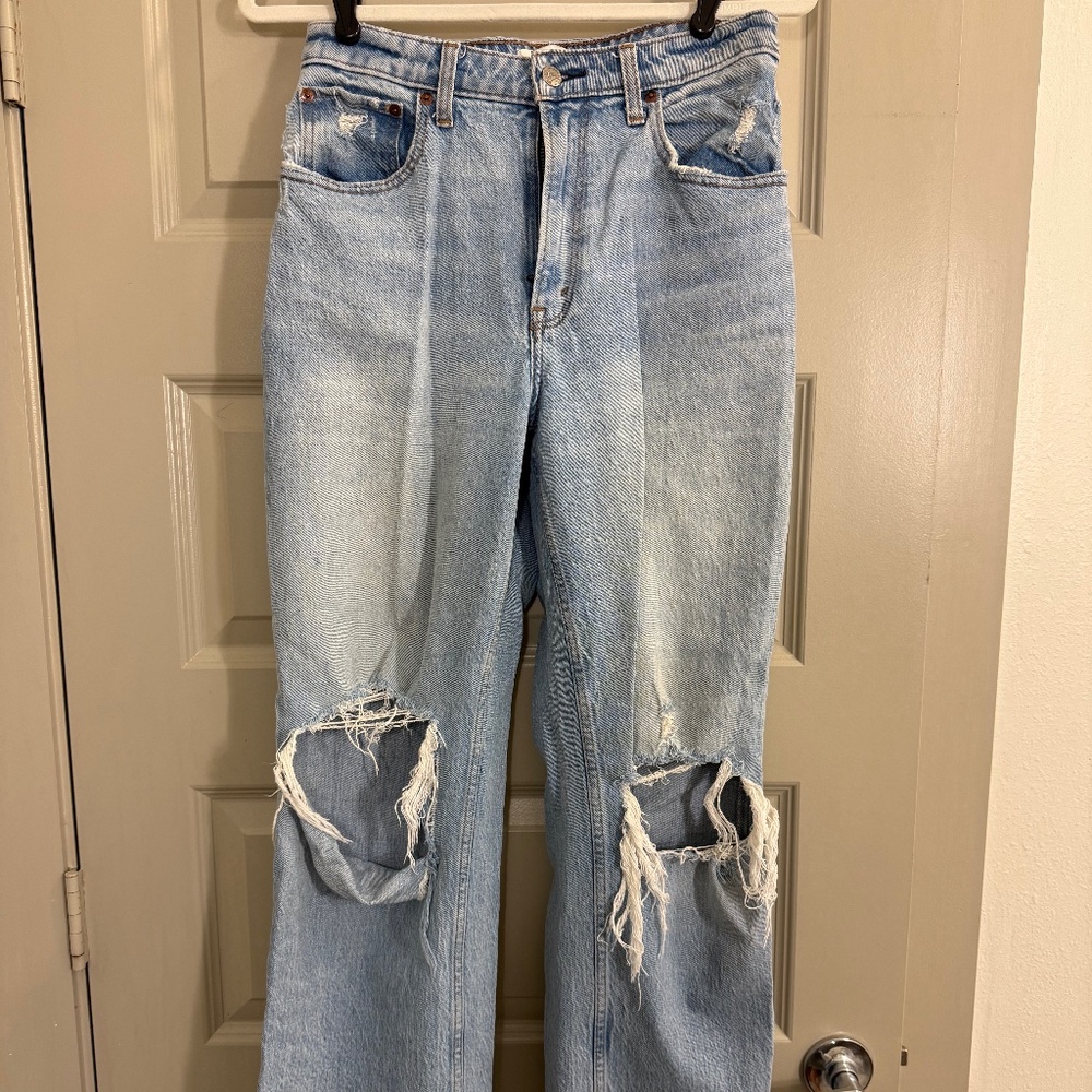 Abercrombie & Fitch 90's Relaxed High Rise Jeans - Curve Love